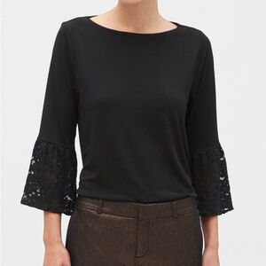 Banana Republic lace cuff top
